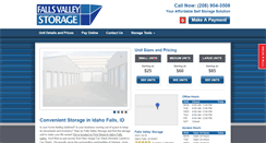 Desktop Screenshot of fallsvalleystorage.com